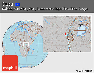 Gray Location Map of Dutu