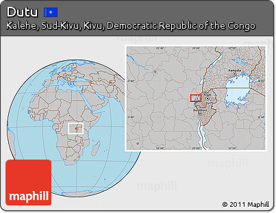 Gray Location Map of Dutu