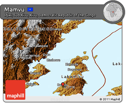 Physical Panoramic Map of Mamvu