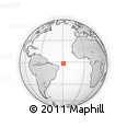 Outline Map of the Area around 1° 55' 32" S, 28° 49' 30" W, rectangular outline