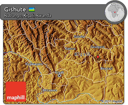 Physical 3D Map of Gishute
