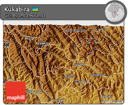 Physical 3D Map of Kukabira