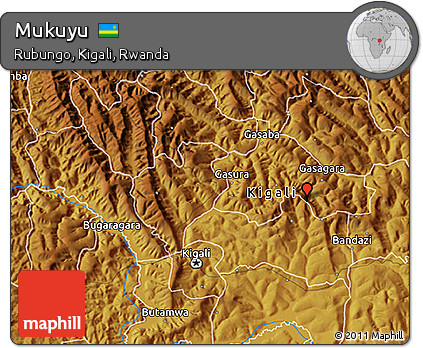 Physical 3D Map of Mukuyu