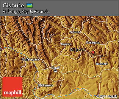 Physical 3D Map of Gishute
