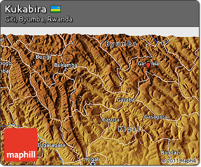Physical 3D Map of Kukabira