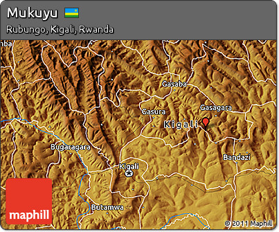 Physical 3D Map of Mukuyu