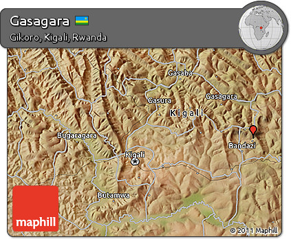 Satellite 3D Map of Gasagara