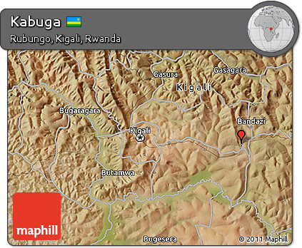 Satellite 3D Map of Kabuga