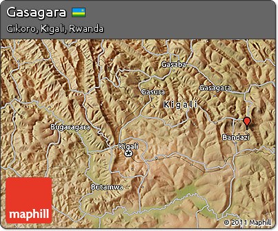 Satellite 3D Map of Gasagara