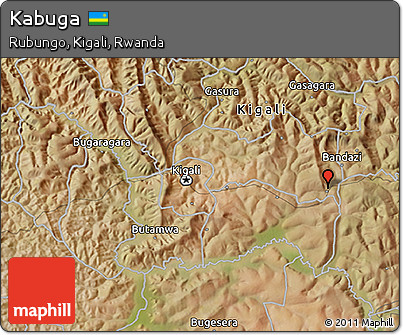 Satellite 3D Map of Kabuga