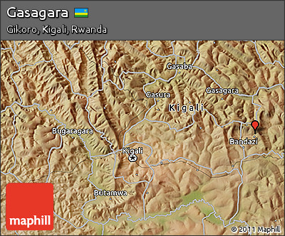 Satellite 3D Map of Gasagara
