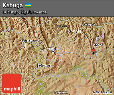 Satellite 3D Map of Kabuga