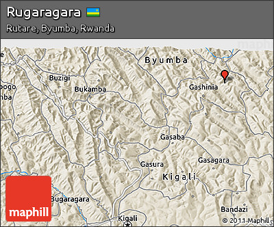 Shaded Relief 3D Map of Rugaragara