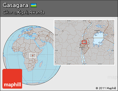 Gray Location Map of Gasagara