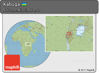 Savanna Style Location Map of Kabuga