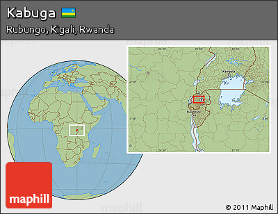 Savanna Style Location Map of Kabuga