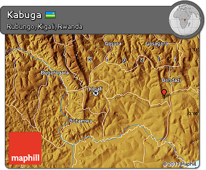 Physical Map of Kabuga