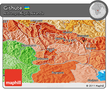 Political Panoramic Map of Gishute