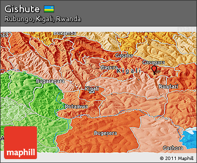 Political Panoramic Map of Gishute