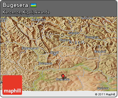 Satellite Panoramic Map of Bugesera