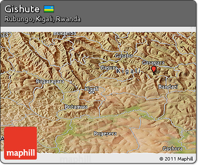 Satellite Panoramic Map of Gishute