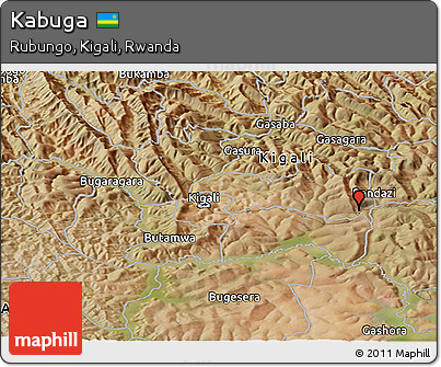 Satellite Panoramic Map of Kabuga