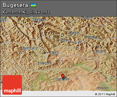 Satellite Panoramic Map of Bugesera