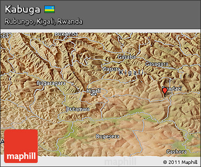 Satellite Panoramic Map of Kabuga
