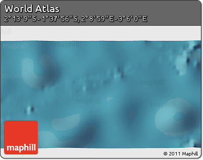 Satellite 3D Map of the Area around 1° 55' 32" S, 2° 37' 30" E