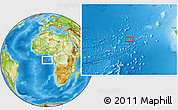 Physical Location Map of the area around 1° 55' 32" S, 2° 37' 30" E