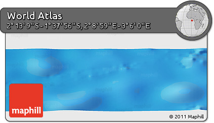 Physical Panoramic Map of the Area around 1° 55' 32" S, 2° 37' 30" E