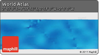 Physical Panoramic Map of the Area around 1° 55' 32" S, 2° 28' 30" W