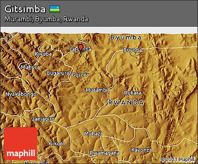 Physical 3D Map of Gitsimba