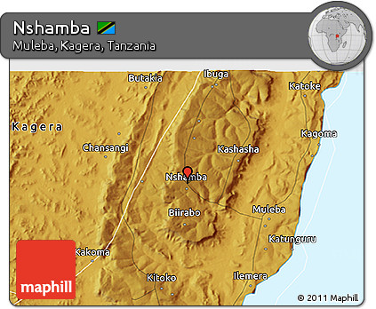 Physical 3D Map of Nshamba