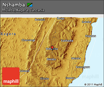 Physical 3D Map of Nshamba