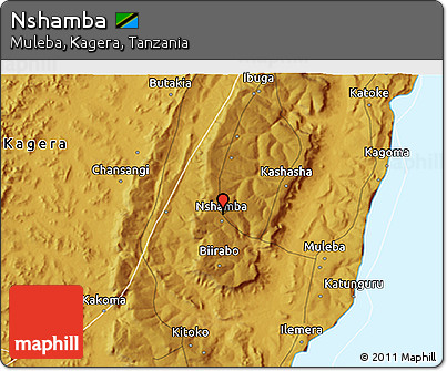 Physical 3D Map of Nshamba