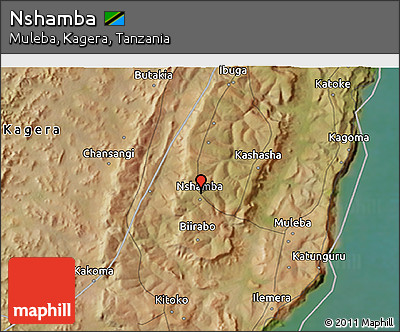 Satellite 3D Map of Nshamba