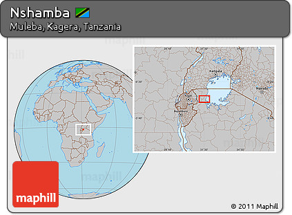 Gray Location Map of Nshamba