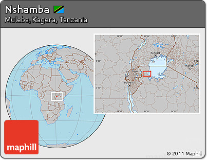 Gray Location Map of Nshamba
