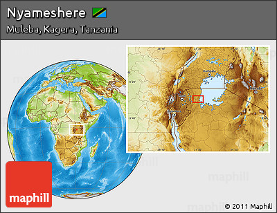 Physical Location Map of Nyameshere