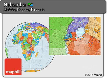 Political Location Map of Nshamba