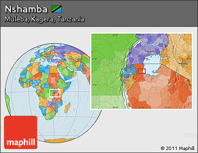 Political Location Map of Nshamba