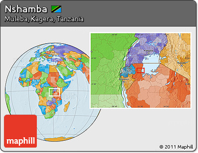 Political Location Map of Nshamba