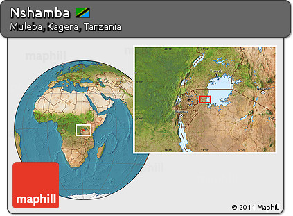 Satellite Location Map of Nshamba