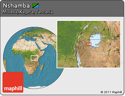 Satellite Location Map of Nshamba
