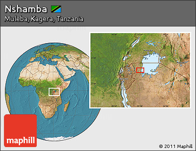 Satellite Location Map of Nshamba