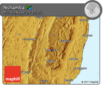 Physical Map of Nshamba