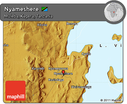 Physical Map of Nyameshere