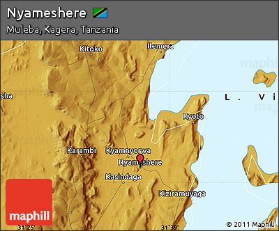 Physical Map of Nyameshere
