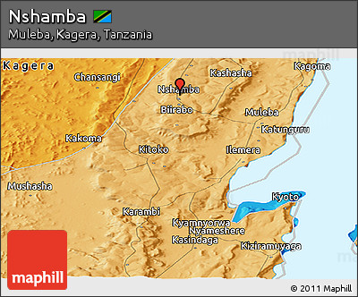 Political Panoramic Map of Nshamba